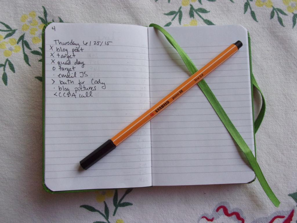 Bullet journals streamline and consolidate to-do lists.